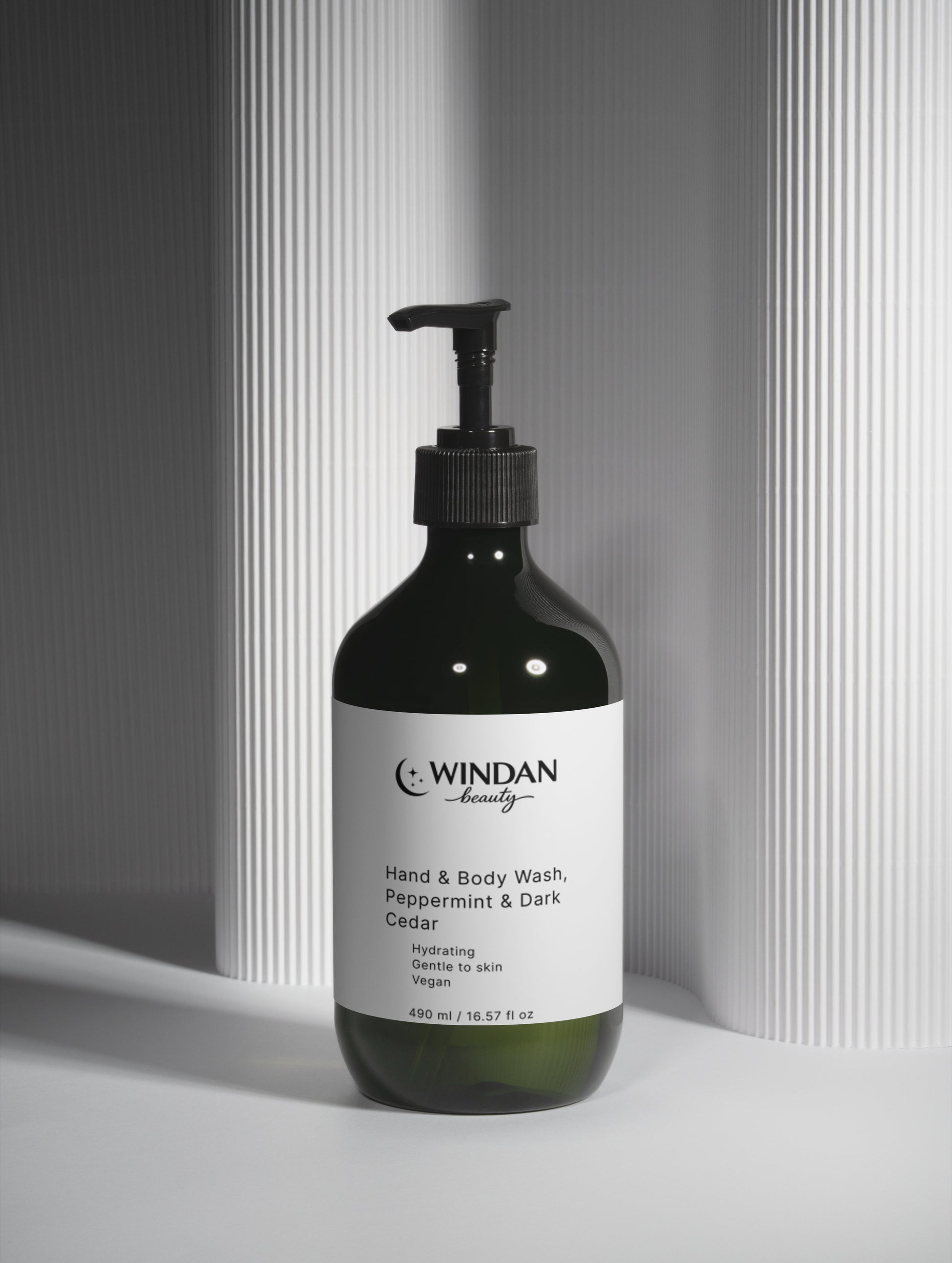 Hand & Body Wash, Peppermint & Dark Cedar